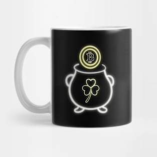 St Patrick Day Shine of Bitcoin Mug